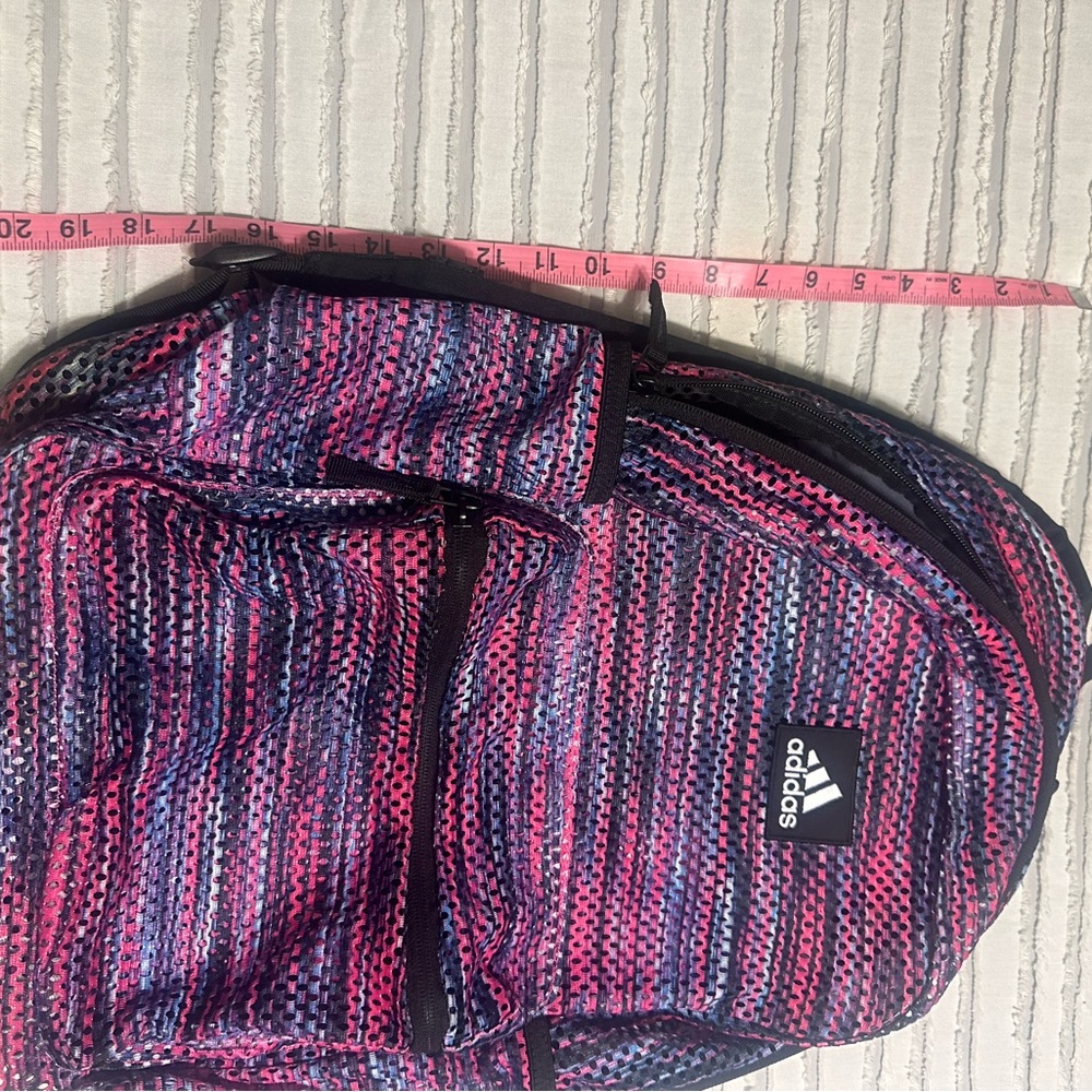 Adidas Mesh Patterned Backpack - Picture 8 of 9